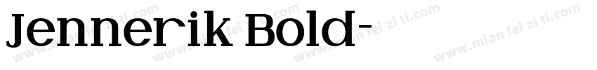 Jennerik Bold字体转换